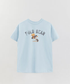 Unisex Bear Polo Printed Overshirt T-Shirt