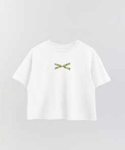 Lmn Bow Printed Crop T-Shirt