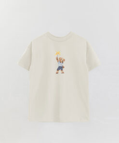 Unisex Bear Star Printed Overshirt T-Shirt