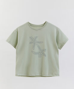 Boy Over Beach Starfish T-Shirt