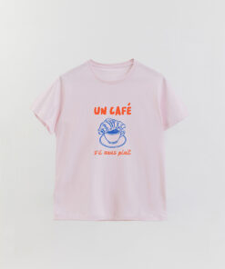 Basic T-Shirt With A Coffee Print