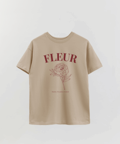 Peonies Fleur Printed Overshirt T-Shirt