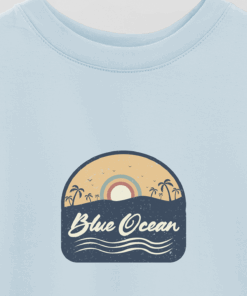 Rs Blue Ocean Printed Overshirt T-Shirt