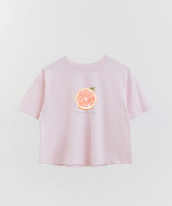 Coastal Squeeze The Day Printed Crop T-Shirt