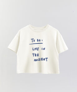 Beach To Do Printed Crop T-Shirt