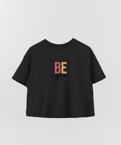 Clr Be You Printed Crop T-Shirt