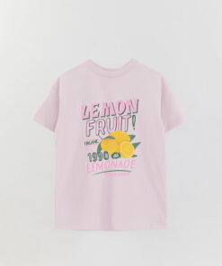 Lemon Printed Overlay T-Shirt
