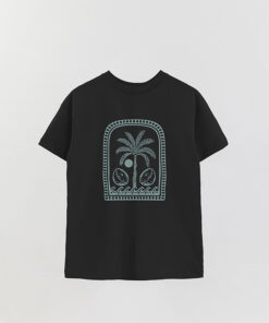 Palm Arch Printed Oversized T-Shirt