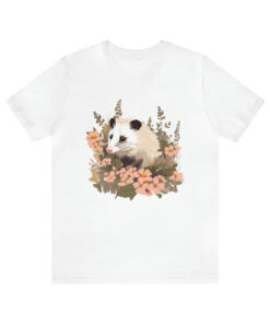 Funny Opossum T-Shirt And Wildflower T-Shirt