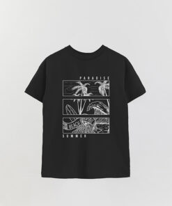 Paradise Printed Overlay T-Shirt
